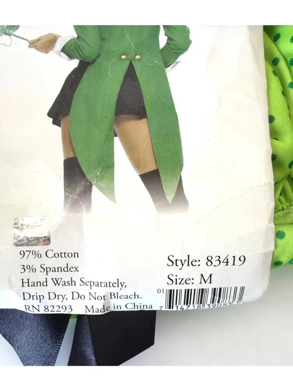 Leg Avenue Leprechaun Costume Womens St Patricks Cosplay Set Size Medium